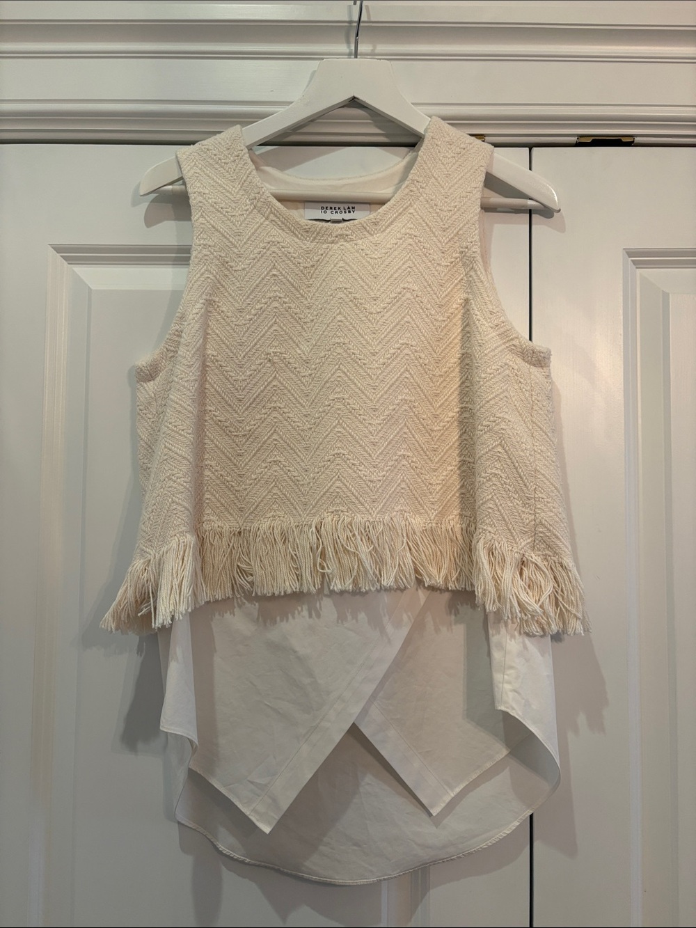Sleeveless Fringe Layered Tank Top